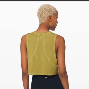 lululemon athletica Olive Green Crop Top